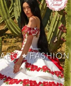 Ragazza Fashion Quinceañera Floral Charro Quince Dress By Ragazza MV17-117