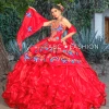 Ragazza Fashion Quinceañera Ruffled Floral Charro Quinceanera Dress By Ragazza M34-134