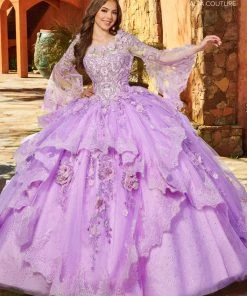 Mary's Bridal Quinceañera Ruffled Lace Quinceanera Dress By Alta Couture MQ3088