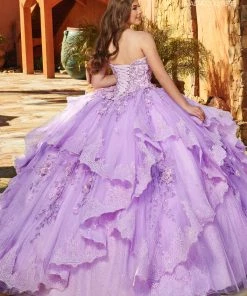 Mary's Bridal Quinceañera Ruffled Lace Quinceanera Dress By Alta Couture MQ3088