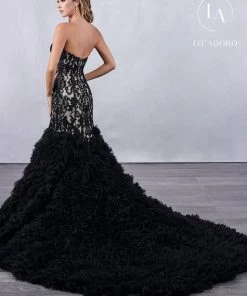 Lo Adoro By Mary's Bridal Ruffled Mermaid Bridal Gown By Mary's Bridal M712 Wedding Dresses
