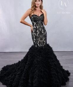 Lo Adoro By Mary's Bridal Ruffled Mermaid Bridal Gown By Mary's Bridal M712 Wedding Dresses