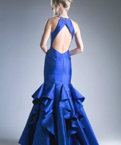 Ruffled Mikado Mermaid Dress By Cinderella Divine 83940 Prom 19 Ruffled Mikado Mermaid Dress By Cinderella Divine 83940 Prom