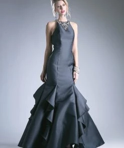 Ruffled Mikado Mermaid Dress By Cinderella Divine 83940 Prom 18 Ruffled Mikado Mermaid Dress By Cinderella Divine 83940 Prom