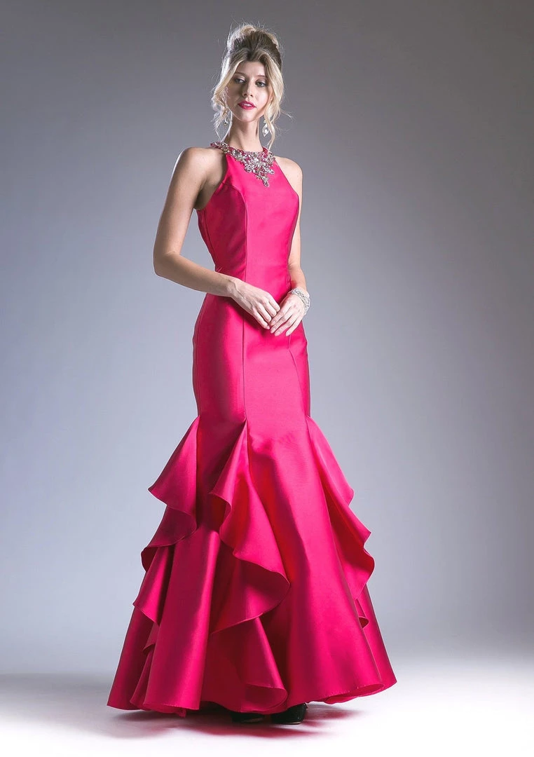 Ruffled Mikado Mermaid Dress By Cinderella Divine 83940 Prom 5 Ruffled Mikado Mermaid Dress By Cinderella Divine 83940 Prom