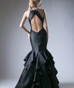 Ruffled Mikado Mermaid Dress By Cinderella Divine 83940 Prom 16 Ruffled Mikado Mermaid Dress By Cinderella Divine 83940 Prom