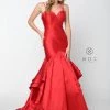 Prom Ruffled Mermaid Gown With Sweetheart Neckline By Nox Anabel C034 1 Prom Ruffled Mermaid Gown With Sweetheart Neckline By Nox Anabel C034