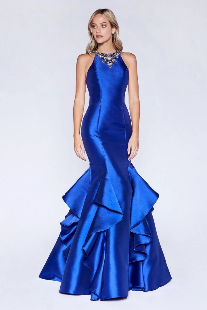 Ruffled Mikado Mermaid Dress By Cinderella Divine 83940 Prom 3 Ruffled Mikado Mermaid Dress By Cinderella Divine 83940 Prom