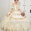 LA Glitter By House Of Wu Ruffled Off Shoulder Charro Quinceanera Dress By LA Glitter 24051 Quinceañera
