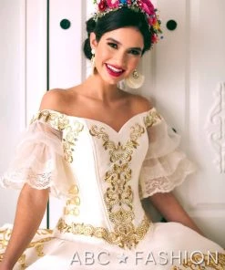 LA Glitter By House Of Wu Ruffled Off Shoulder Charro Quinceanera Dress By LA Glitter 24051 Quinceañera 8 LA Glitter By House Of Wu Ruffled Off Shoulder Charro Quinceanera Dress By LA Glitter 24051 Quinceañera