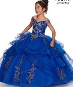 Ruffled Off Shoulder Quinceanera Dress By Mary's Bridal MQ2083 Quinceañera