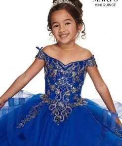 Ruffled Off Shoulder Quinceanera Dress By Mary's Bridal MQ2083 Quinceañera