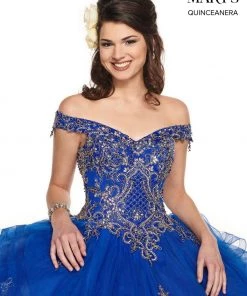 Ruffled Off Shoulder Quinceanera Dress By Mary's Bridal MQ2083 Quinceañera