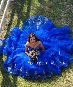 Ruffled Off Shoulder Quinceanera Dress By Mary's Bridal MQ2083 Quinceañera