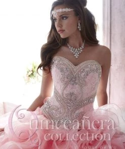 Ruffled Quinceanera Dress With Mini Skirt By House Of Wu 26801