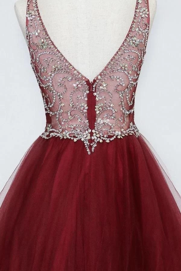 Ruffled Short V-Neck Tulle Dress By Calla Collection 8 Ruffled Short V-Neck Tulle Dress By Calla Collection