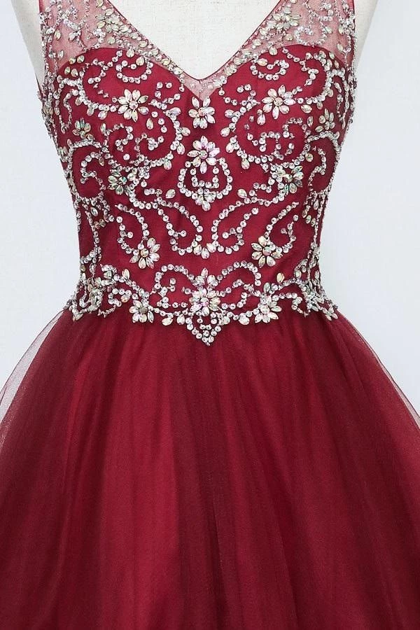 Ruffled Short V-Neck Tulle Dress By Calla Collection 6 Ruffled Short V-Neck Tulle Dress By Calla Collection