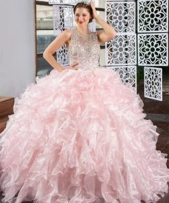 Calla Collection Quinceañera Ruffled Sleeveless Quinceanera Dress By Calla KY71212X 18 Calla Collection Quinceañera Ruffled Sleeveless Quinceanera Dress By Calla KY71212X