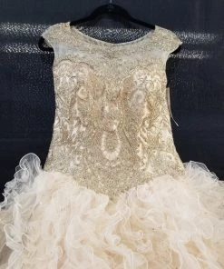 Quinceañera Ruffled Sleeveless Quinceanera Dress By House Of Wu 26835