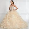 Ruffled Strapless Quinceanera Dress By House Of Wu 26833