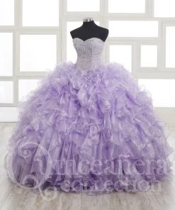 Ruffled Strapless Quinceanera Dress By House Of Wu 26833