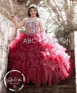 Ruffled Strapless Quinceanera Dress By House Of Wu 26833
