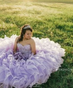 Ruffled Strapless Quinceanera Dress By House Of Wu 26833