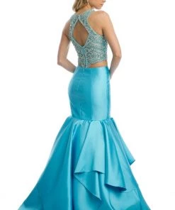 Ruffled Two Piece Mermaid Dress By Juliet 631