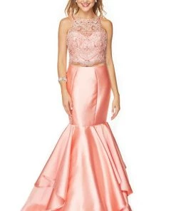 Ruffled Two Piece Mermaid Dress By Juliet 631