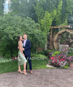 Satin Midi Dress By Cinderella Divine BD103