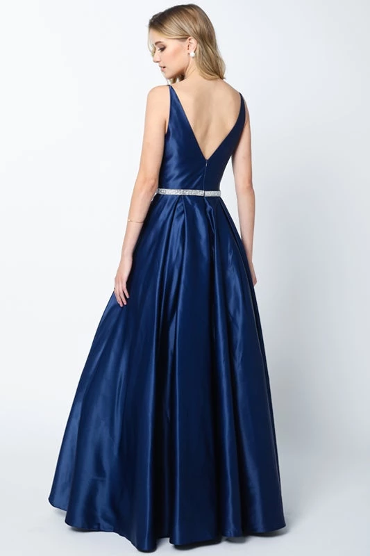 Prom Satin V-Neck Ball Gown By Juliet 696 11 Prom Satin V-Neck Ball Gown By Juliet 696