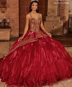 Mary's Bridal Sequin Charro Quinceanera Dress By Alta Couture MQ3070 Quinceañera