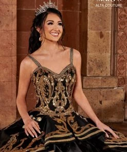 Mary's Bridal Sequin Charro Quinceanera Dress By Alta Couture MQ3070 Quinceañera