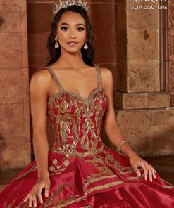 Mary's Bridal Sequin Charro Quinceanera Dress By Alta Couture MQ3070 Quinceañera