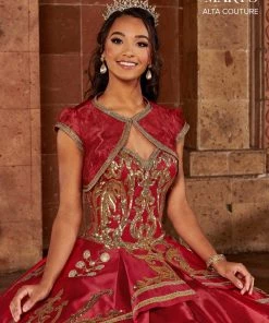 Mary's Bridal Sequin Charro Quinceanera Dress By Alta Couture MQ3070 Quinceañera