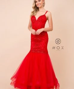 Prom Sequin Mermaid Dress With Corset Back By Nox Anabel H399