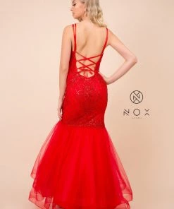 Prom Sequin Mermaid Dress With Corset Back By Nox Anabel H399