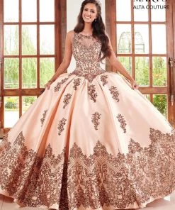 Mary's Bridal Sequin Mikado Quinceanera Dress By Alta Couture MQ3038