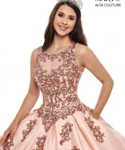 Mary's Bridal Sequin Mikado Quinceanera Dress By Alta Couture MQ3038