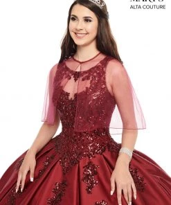 Mary's Bridal Sequin Mikado Quinceanera Dress By Alta Couture MQ3038