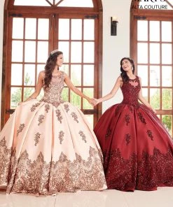 Mary's Bridal Sequin Mikado Quinceanera Dress By Alta Couture MQ3038