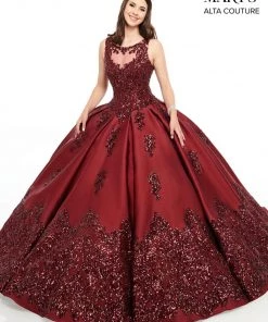 Mary's Bridal Sequin Mikado Quinceanera Dress By Alta Couture MQ3038