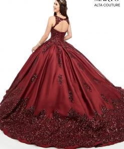 Mary's Bridal Sequin Mikado Quinceanera Dress By Alta Couture MQ3038