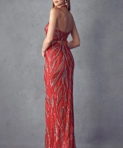 Prom Sequin Print Halter Mermaid Dress By Juliet 683