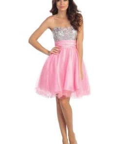 Sequin Short Strapless Dress With Ruffled Skirt By Star Box 6035 Prom 11 Sequin Short Strapless Dress With Ruffled Skirt By Star Box 6035 Prom