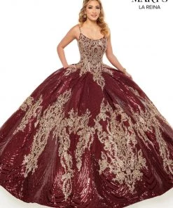 Quinceañera Sequin Sleeveless Quinceanera Dress By Mary's Bridal MQ2125