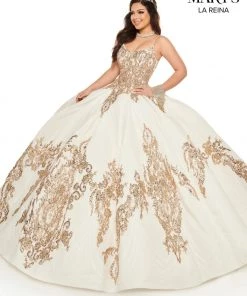 Quinceañera Sequin Sleeveless Quinceanera Dress By Mary's Bridal MQ2125