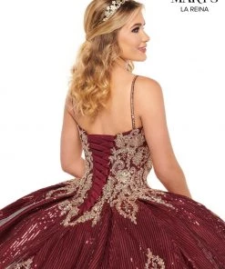 Quinceañera Sequin Sleeveless Quinceanera Dress By Mary's Bridal MQ2125