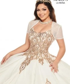Quinceañera Sequin Sleeveless Quinceanera Dress By Mary's Bridal MQ2125