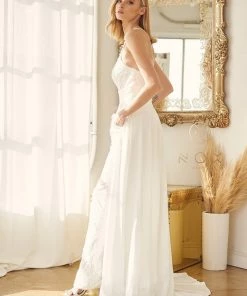 Sequin Sleeveless Wedding Jumpsuit By Nox Anabel JE926